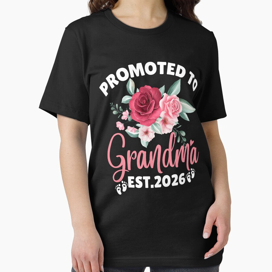 Promoted To Grandma Est. 2026 Floral Funny Pregnancy Announcement by thebest-2studio