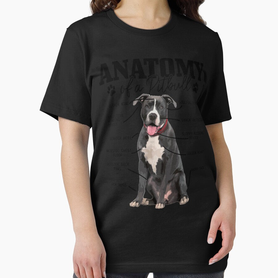 Anatomy Of A Pitbull Dog Funny Cute Pitbull Mom Pitbull Dad Pullover Hoodie by unhdisoz
