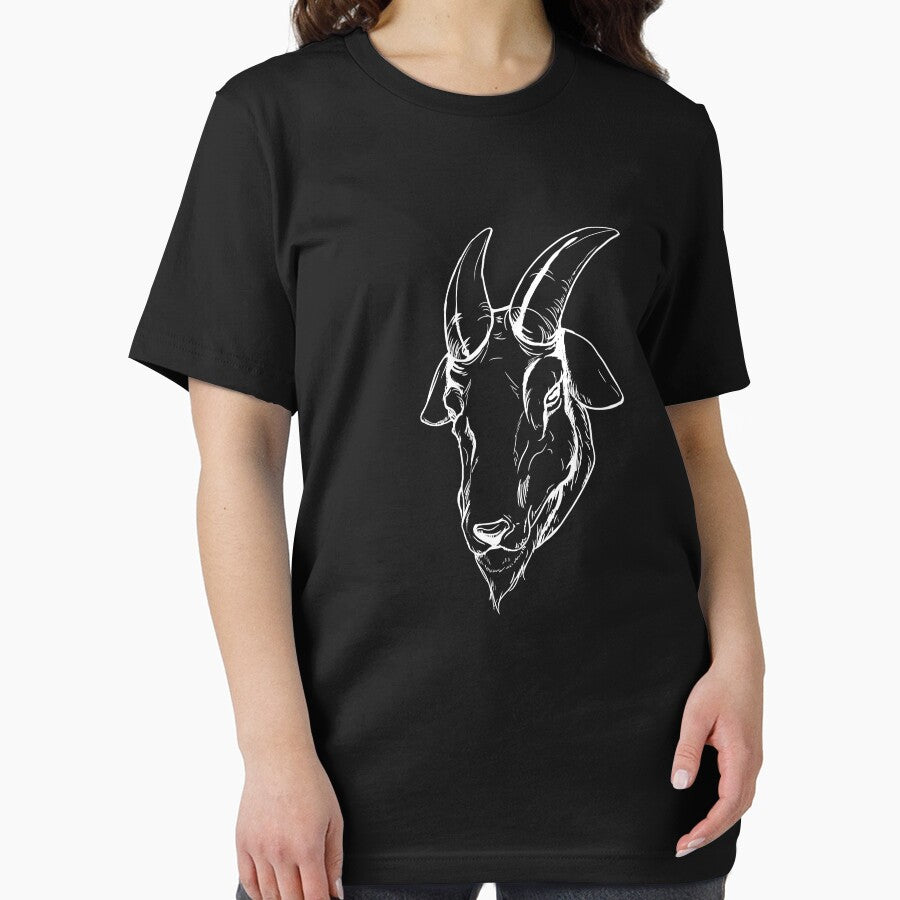Goat Line Art Aesthetic Farm Animal Goat Whisperer Goat Gear by DynamicDesign