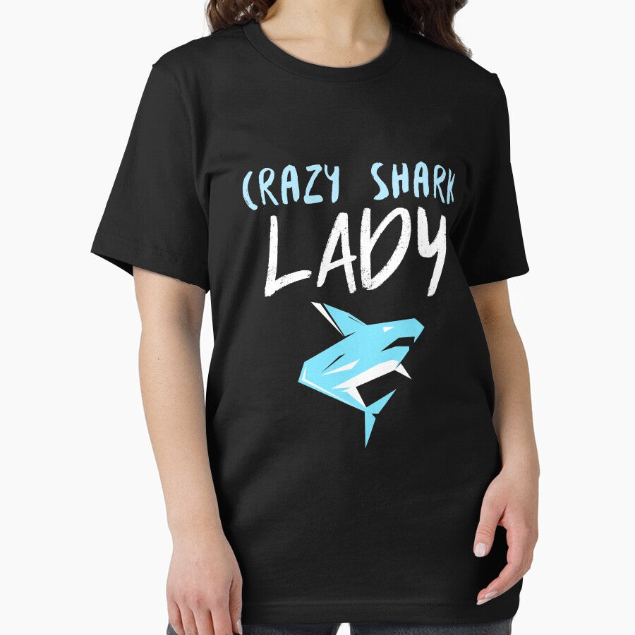 Crazy Shark Lady Feirce by jacks-tees