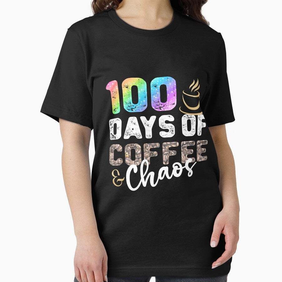 100 Days Of Coffee & Chaos - Happy 100th Day School Teacher by stareongroup