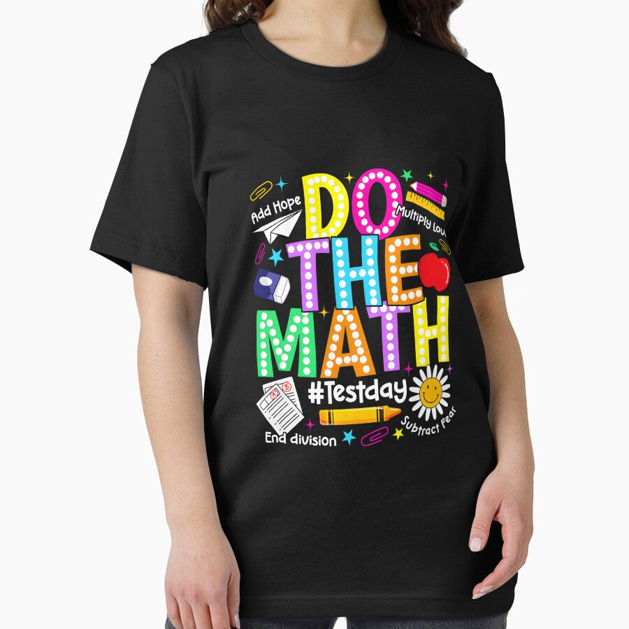 Do The Math Test Day Funny Boy Girl Student Math Teacher by ArleneRowe