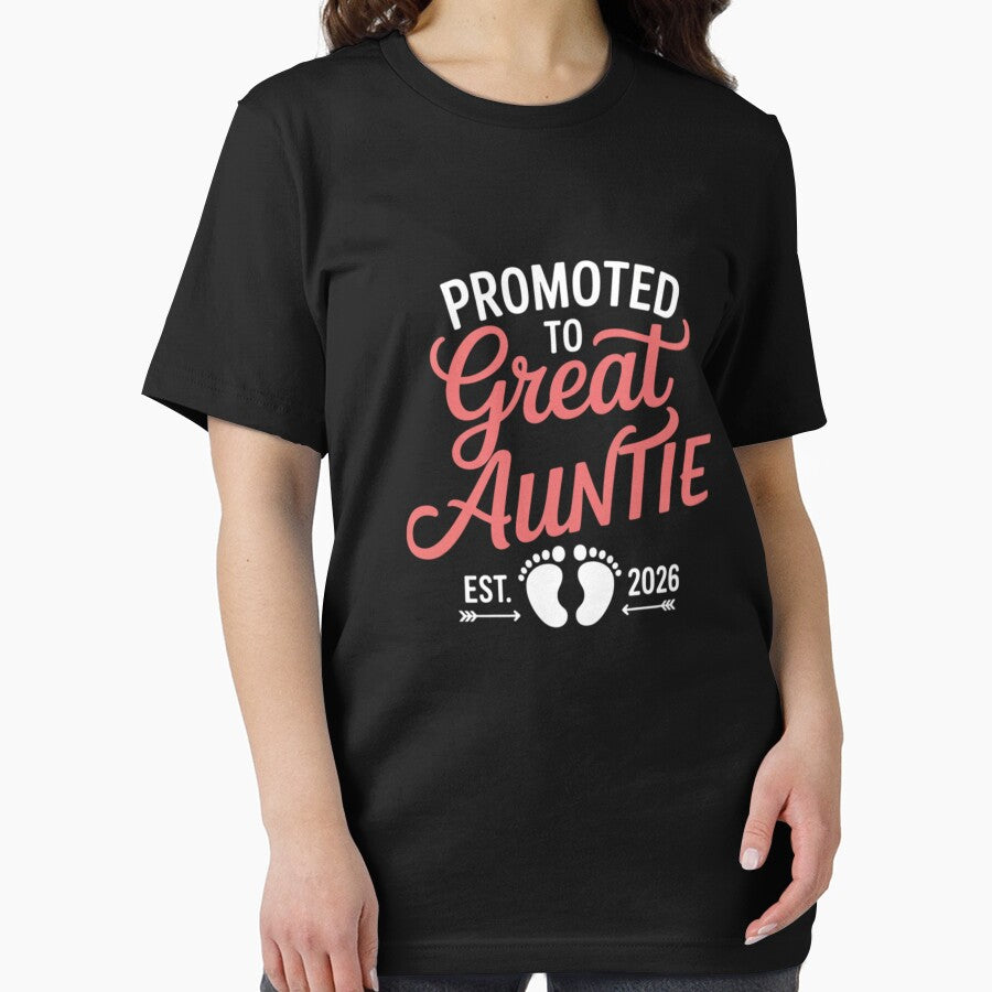 Promoted To Great Auntie Est 2026 Baby Announcement by CORJIDOG-ART