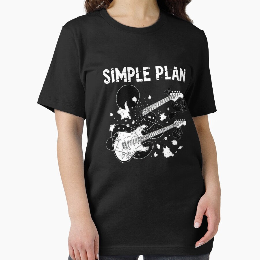 SIMPLE PLAN Shattered Guitars - Grunge Style Music Lover Musician Awesome Item #4321 by aztra-art