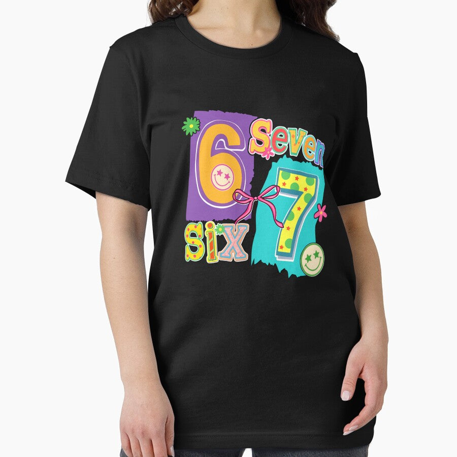 Funny Six Seven 6 7 Meme 67 Design for Women Girls Kids by TrantowDangelo