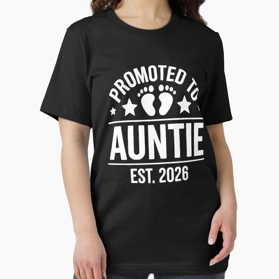 Promoted to Auntie Est. 2026 Grandparents Baby Announcement by BakeryDozen