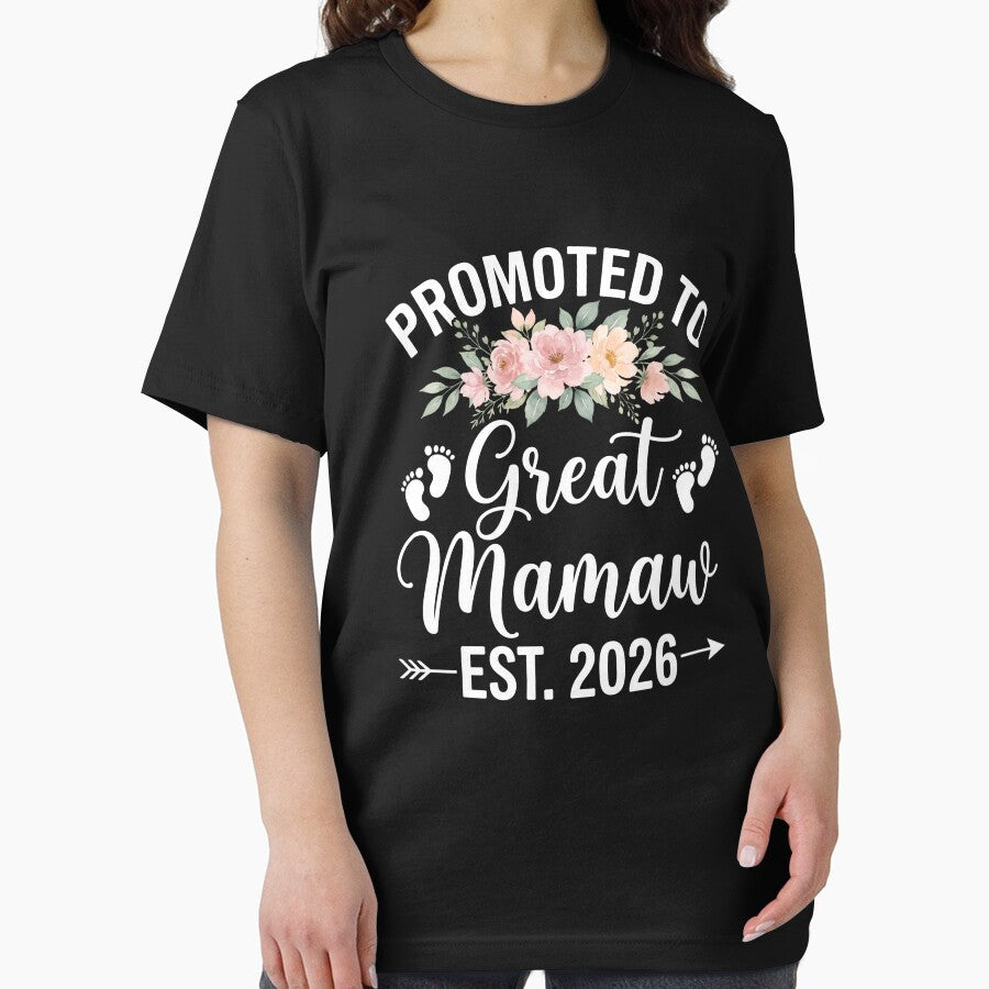 Promoted To Great Mamaw Est. 2026 New Grandparent Announcement Grandmom Gift by SofenArt