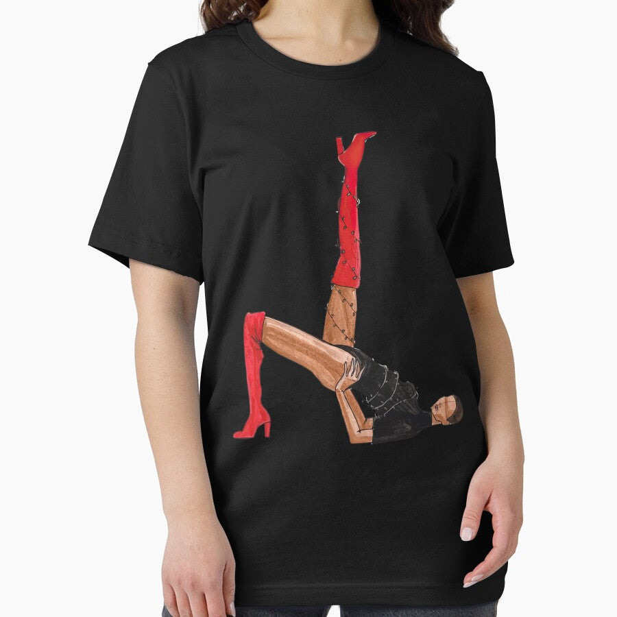 Girl Fashion Illuastration Red Boots by MicholeBrown