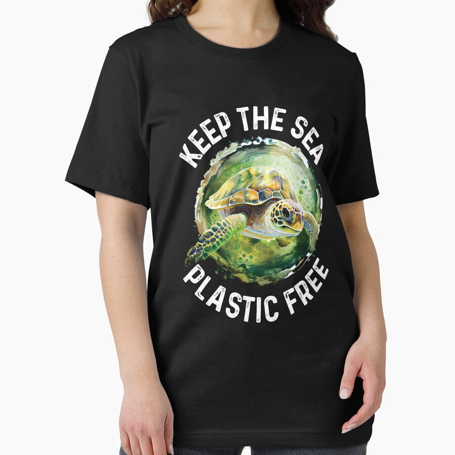 Keep The Sea Plastic Free Happy Earth Day Turtle by GravitiTees