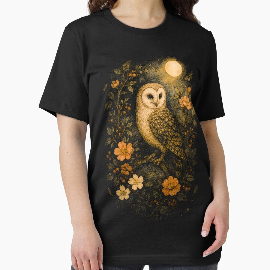 Retro Cottagecore Owl Vintage Style Sweatshirt, Unisex Sweater, Long Sleeve Tee, Forestcore Owl t shirt, Vintage Grunge Dark Academia Gothic Shirt, Weirdcore Aesthetic by samidsou
