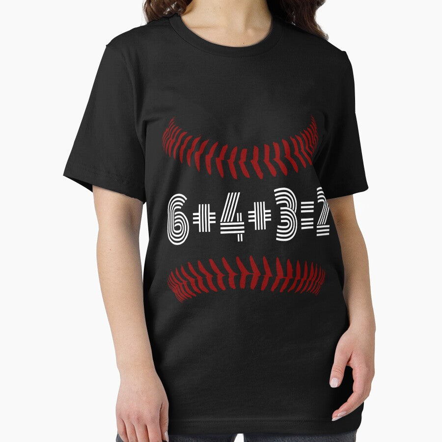 Double play 6+4+3=2 Baseball Math Double Play Funny Baseball Player Gift by ARTZ84