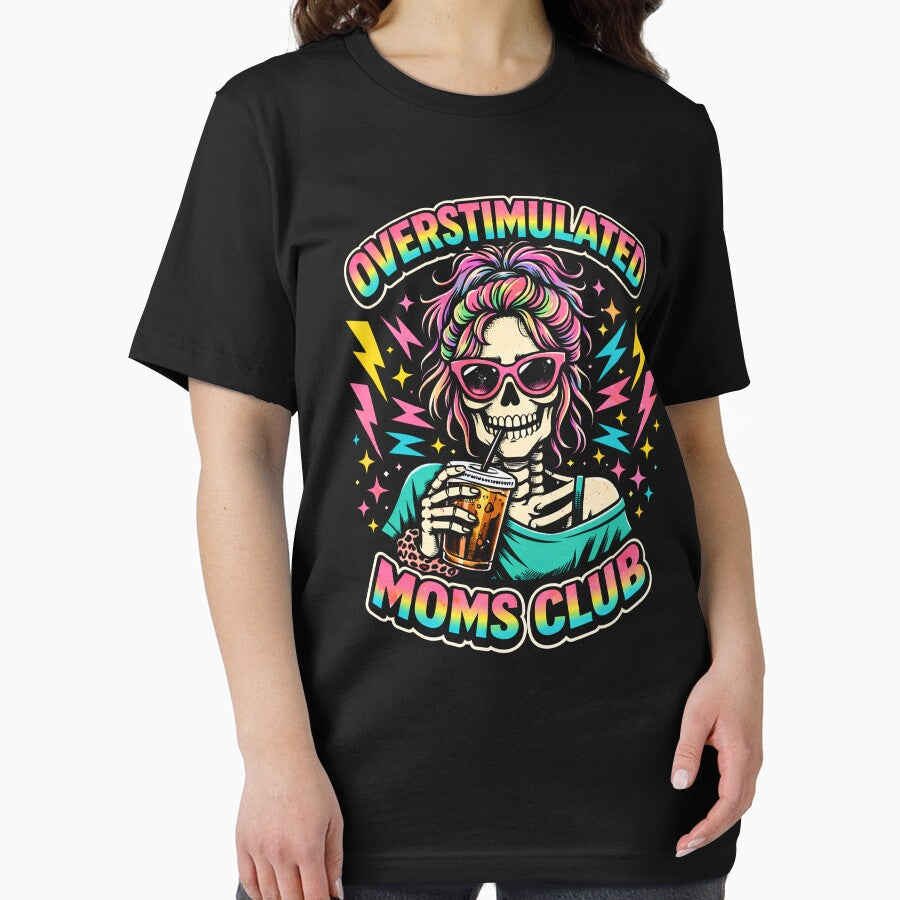 Overstimulated Moms Club Neurodivergent Mom Mental Health Funny by will freed18