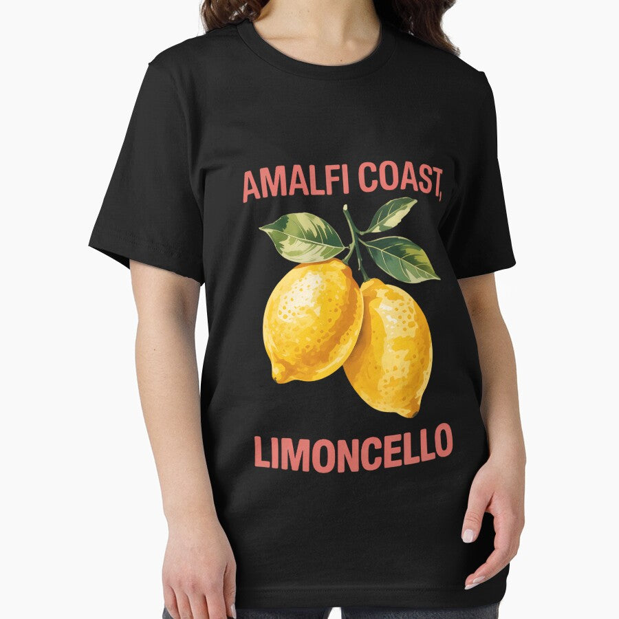 Amalfi Coast limoncello stamp tomato girl Italian summer by papertaless