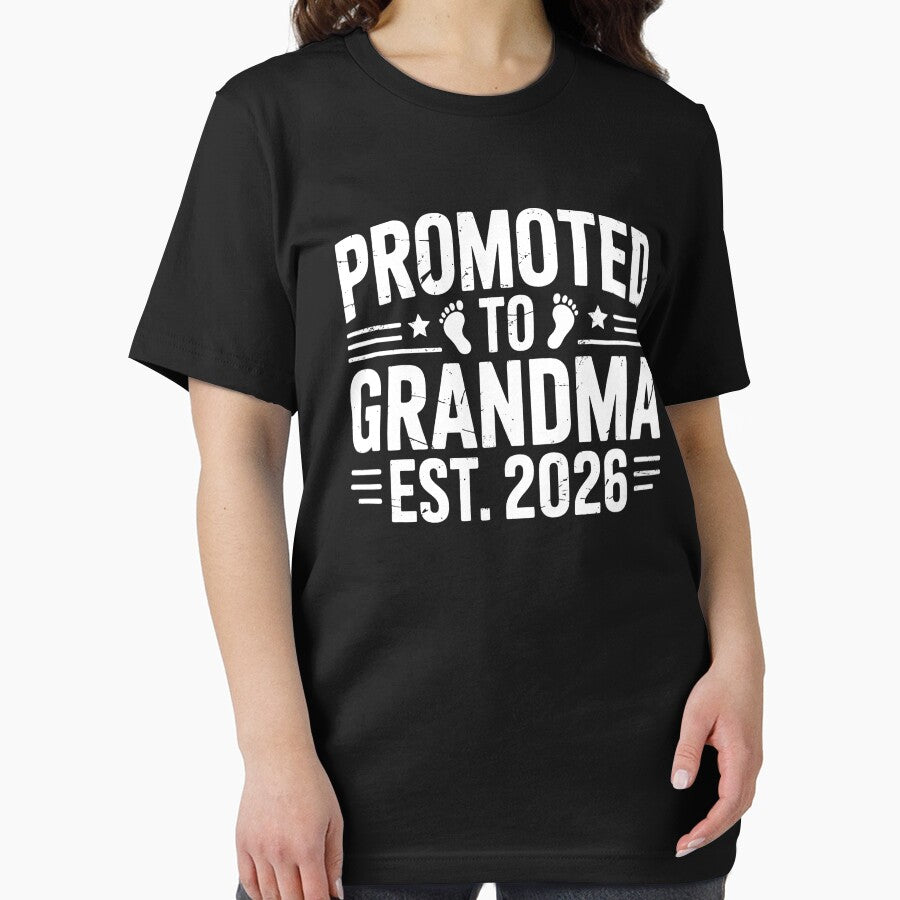 Promoted to Grandma est. 2026 Grandparents Baby Announcement by BakeryDozen