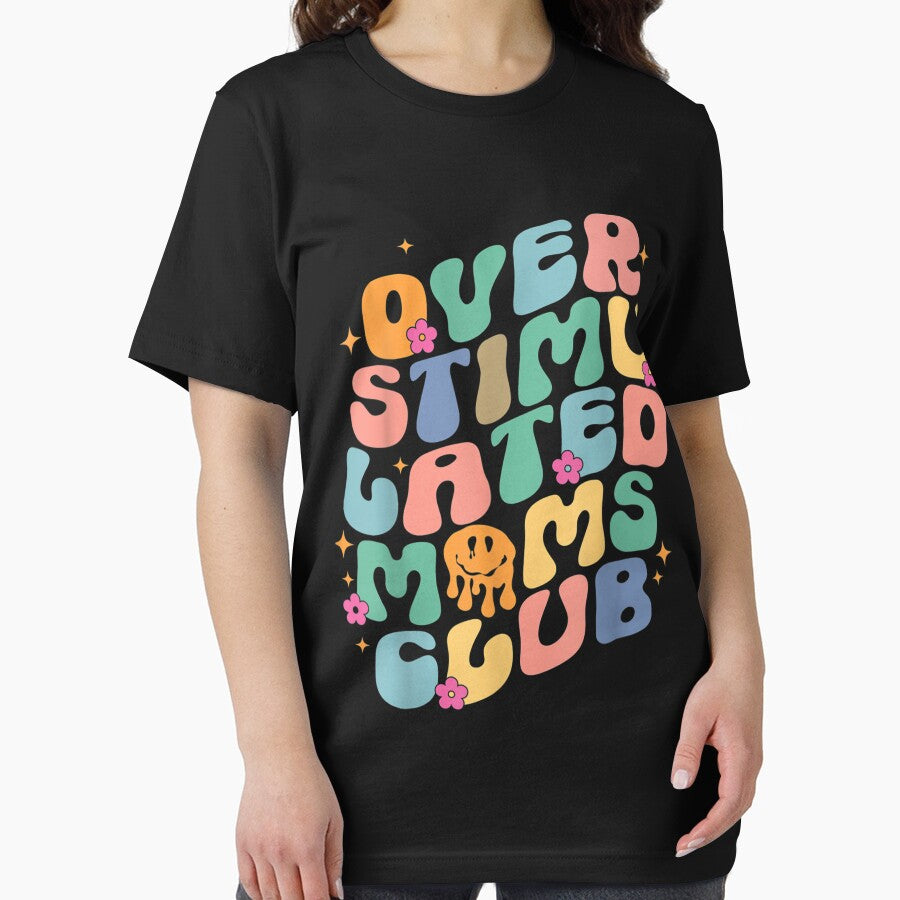 Groovy Overstimulated Moms Club Funny Trendy Mom by Gareth Roberts