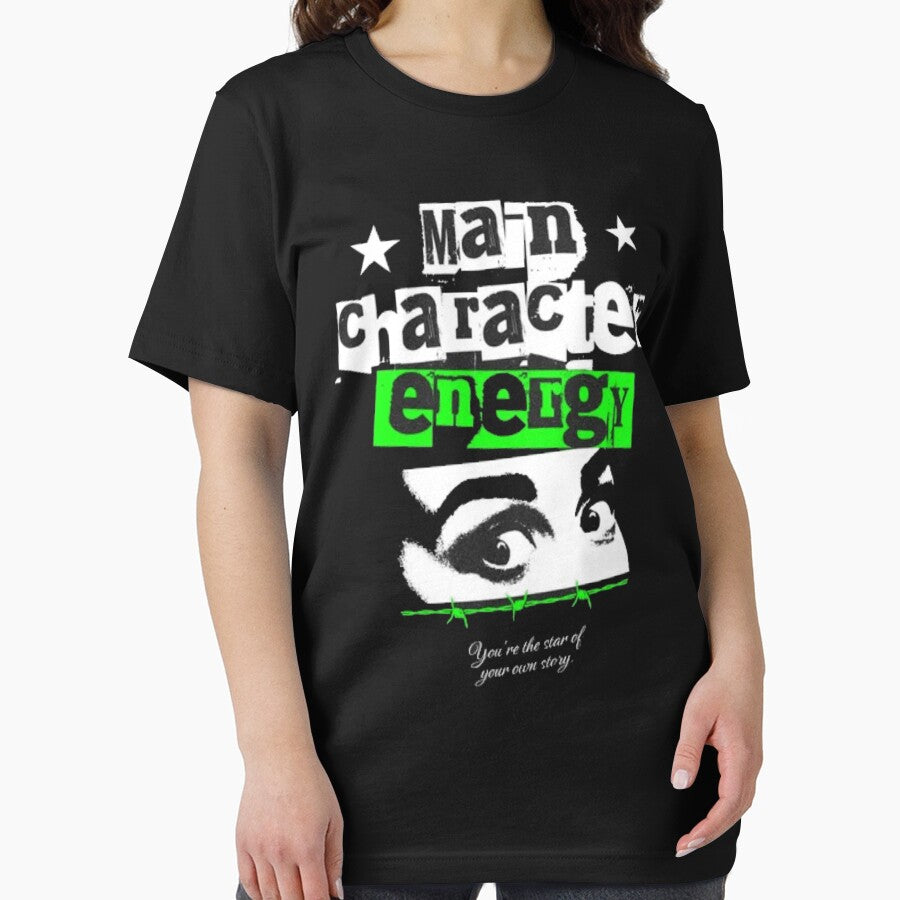 Main Character Energy Grunge Zine Art - Edgy Punk Streetwear by GenZFashion000