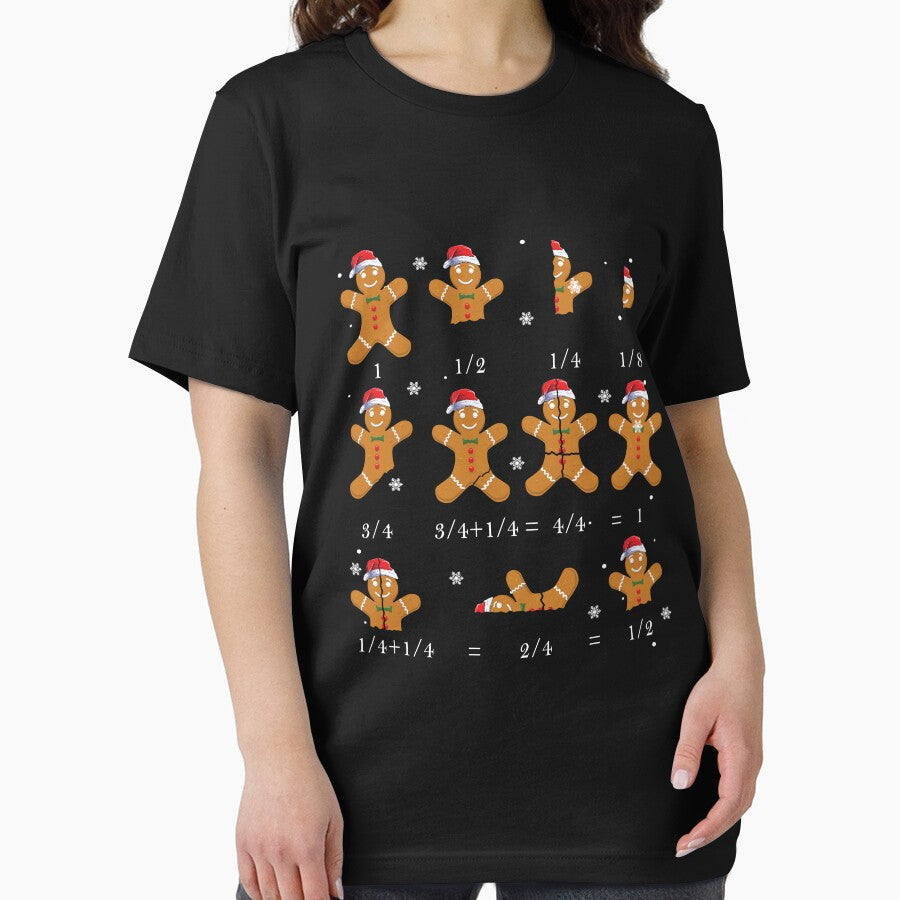 Ugly Christmas Shirt Math Teacher Students Gingerbread Man by KennediWitting