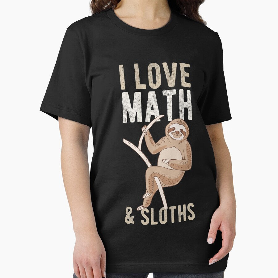 I Love Math and Sloths Funny Mathematics Sloth Lover Gift by WYGSTORE