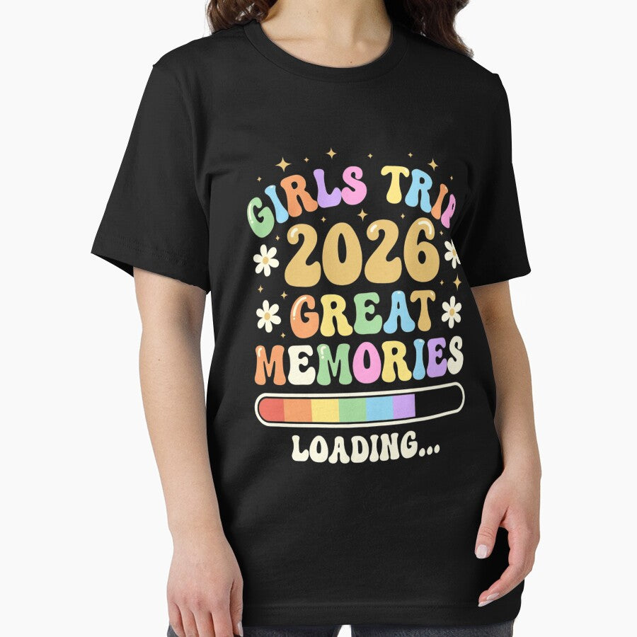 Girls Trip 2026 Loading - Retro Groovy Vacation Group by trendnest_shop