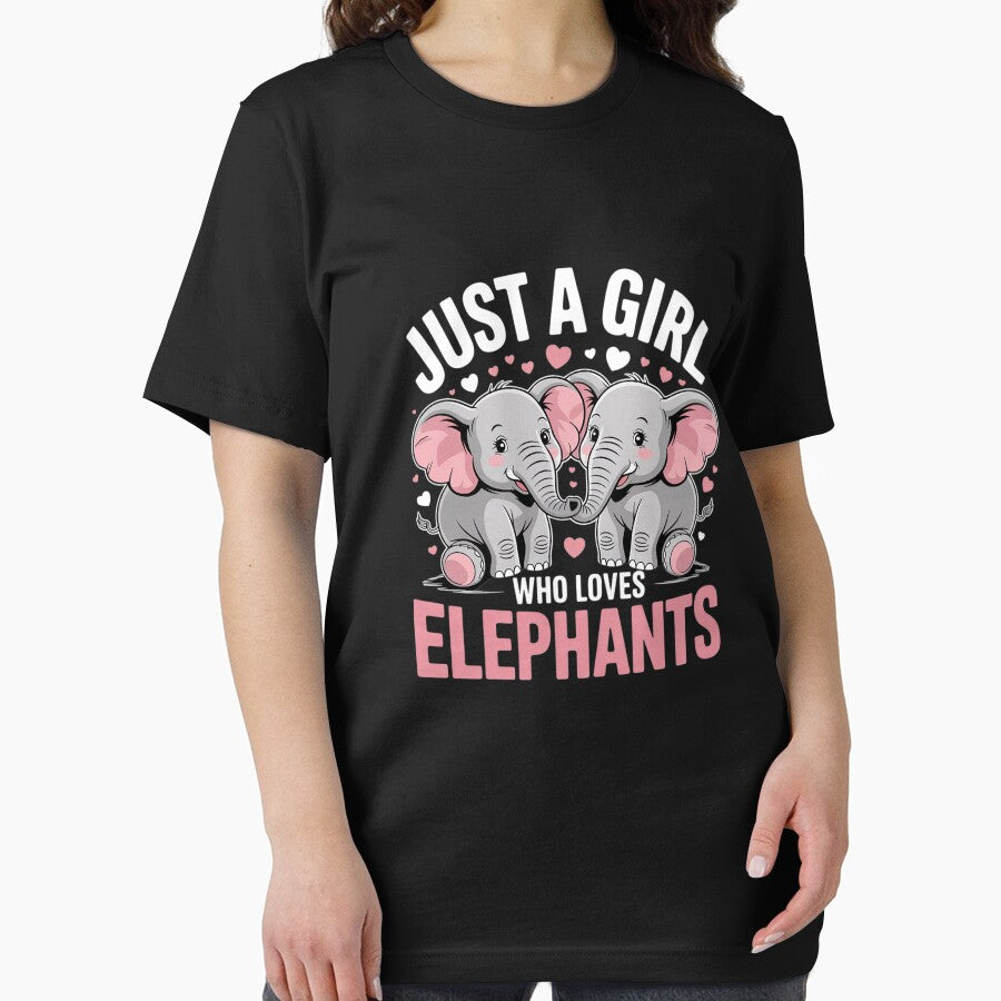 Just a Girl who loves Elephants Kids Girls Elephant Lover by angolinnArt