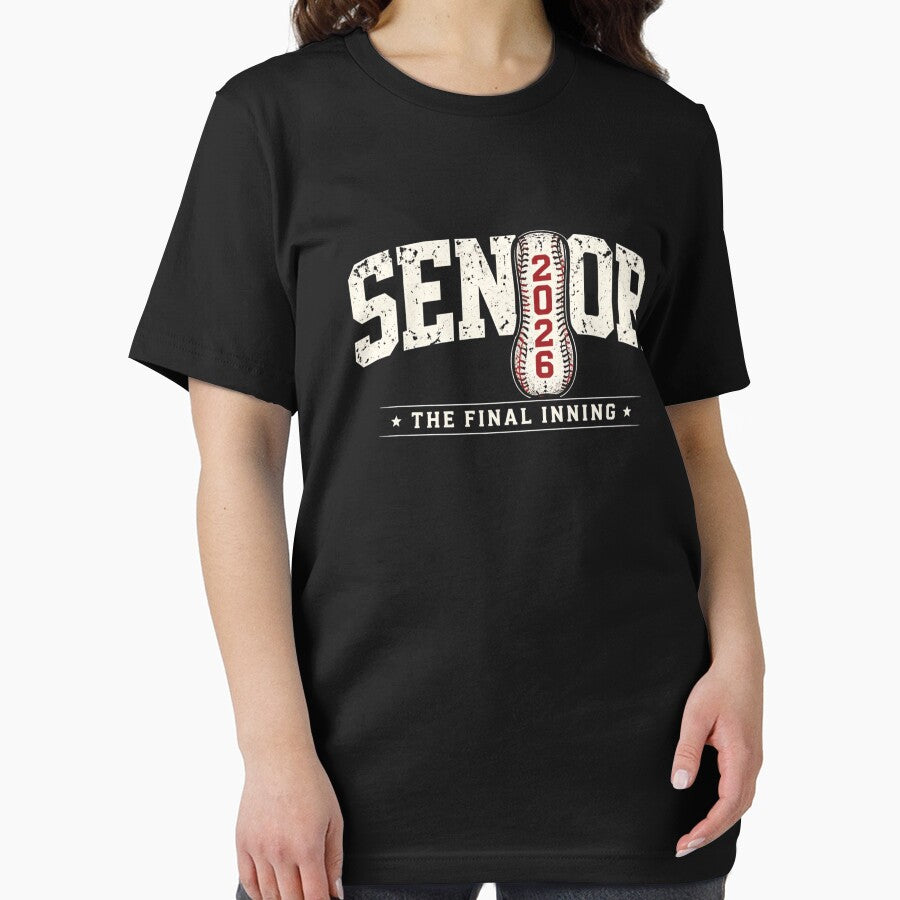 Senior 2026 The Final Inning T-Shirt, Baseball Senior Graduation Gift, Class of 2026 Athlete Graphic Tee by HB ART