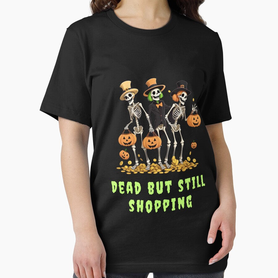 Dead but Still Shopping – Funny Halloween Skeletons by StillOdd