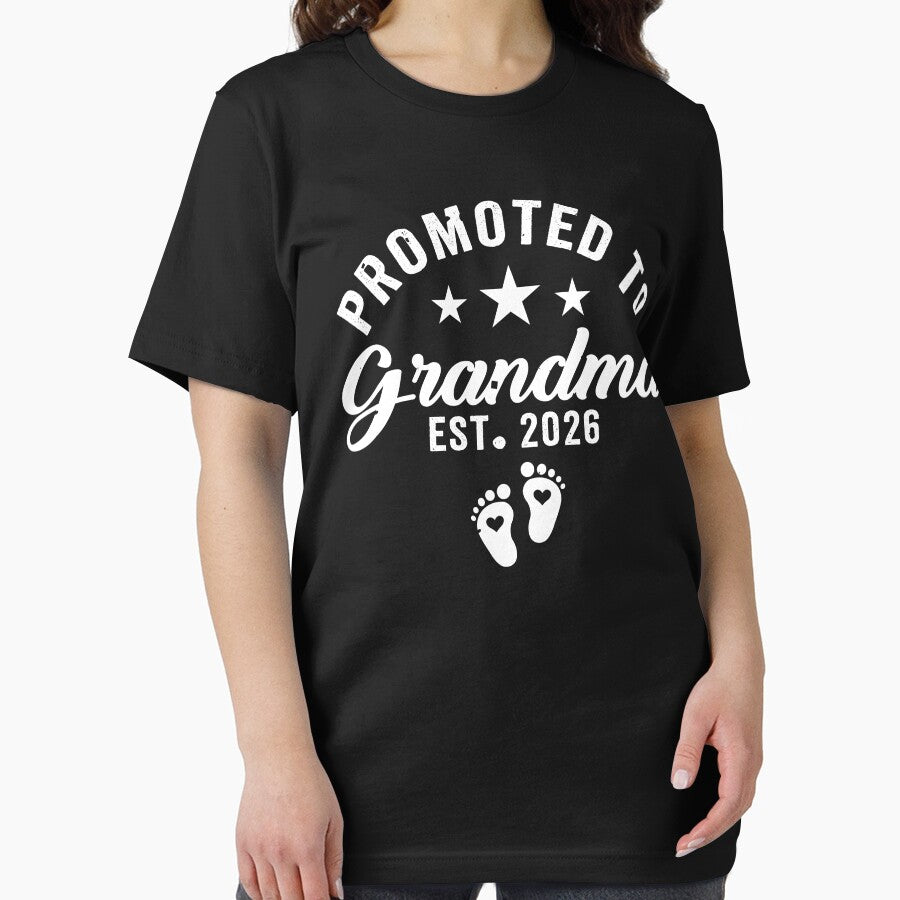 Promoted to Grandma est. 2026 Grandparents Baby Funny Pregnancy Announcement by TheVogueVibes
