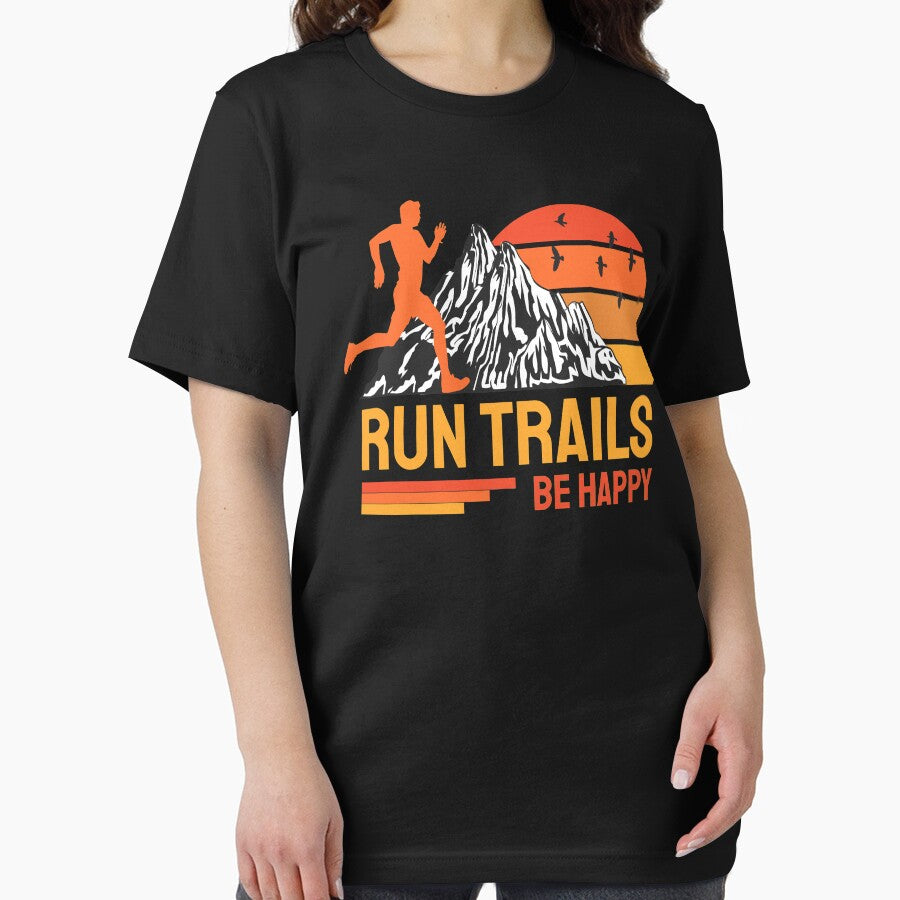 Run Trails Be Happy Trail Runner Mountain Running by grinta2021