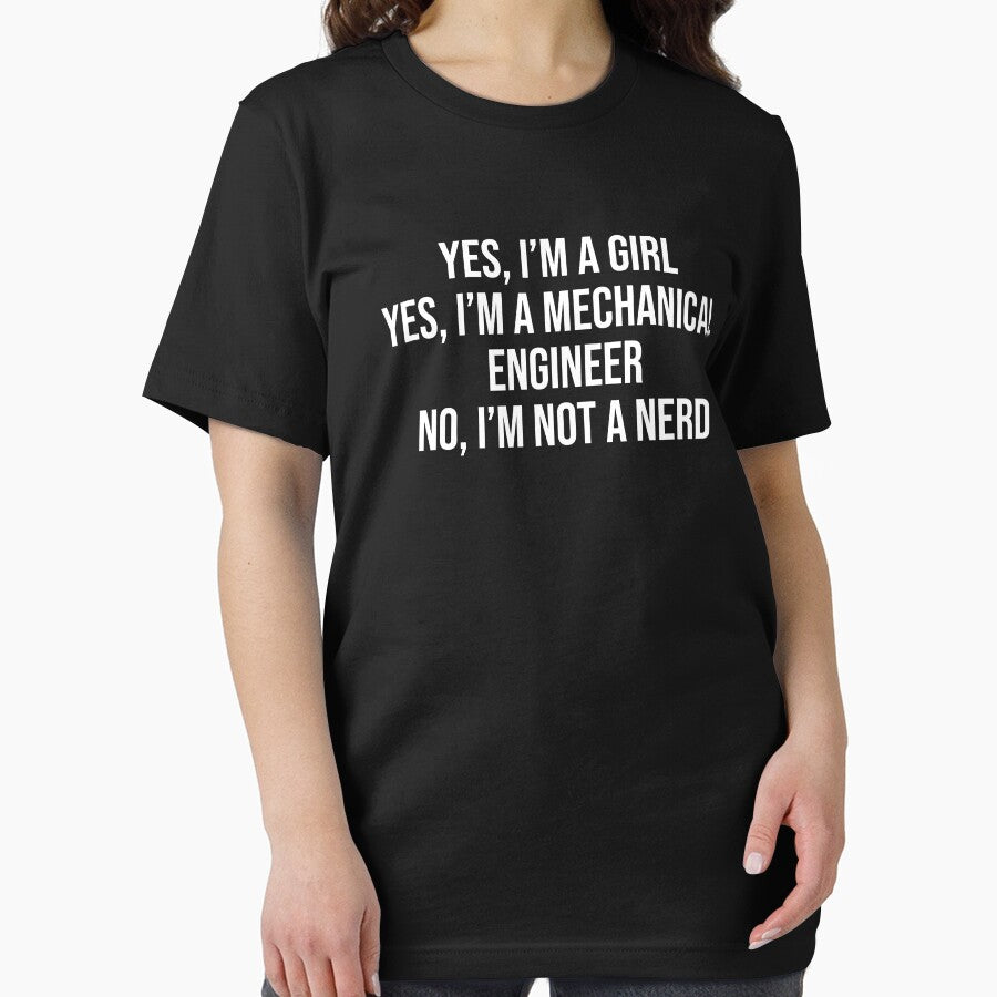 Funny Mechanical Engineering Girl Nerd T-shirt by zcecmza