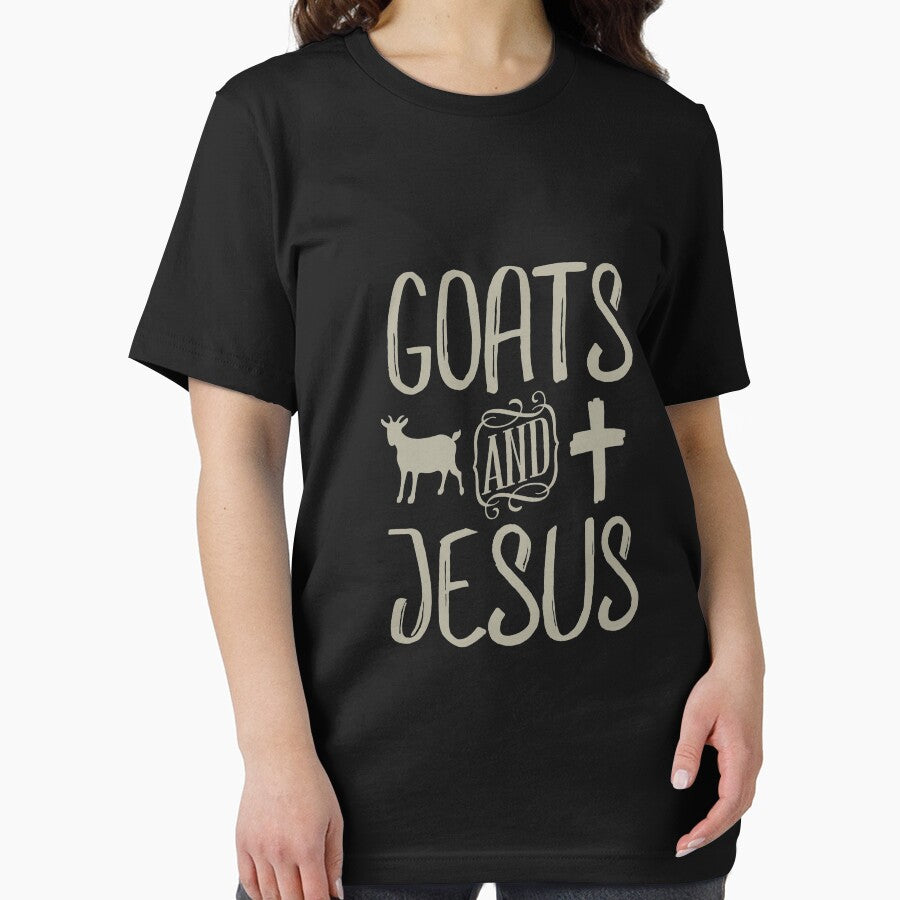 Goats And Jesus With Cross by BUBLTEES
