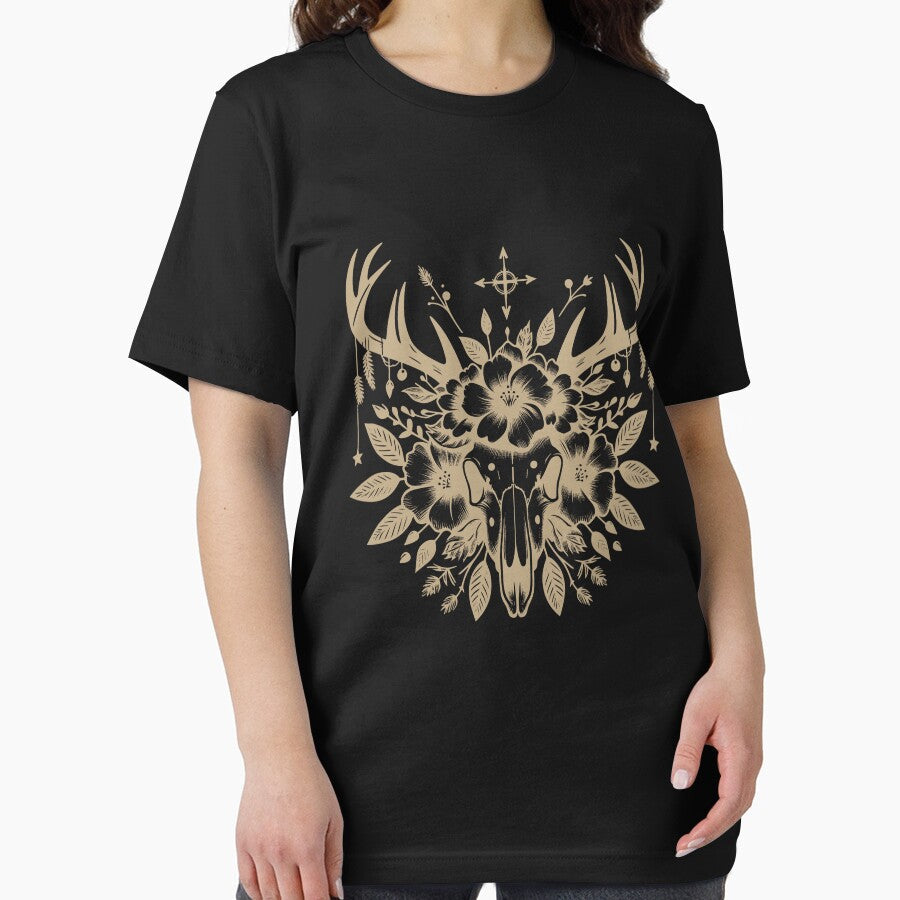 deer skull nu goth illustration by SKULLARTISTRY