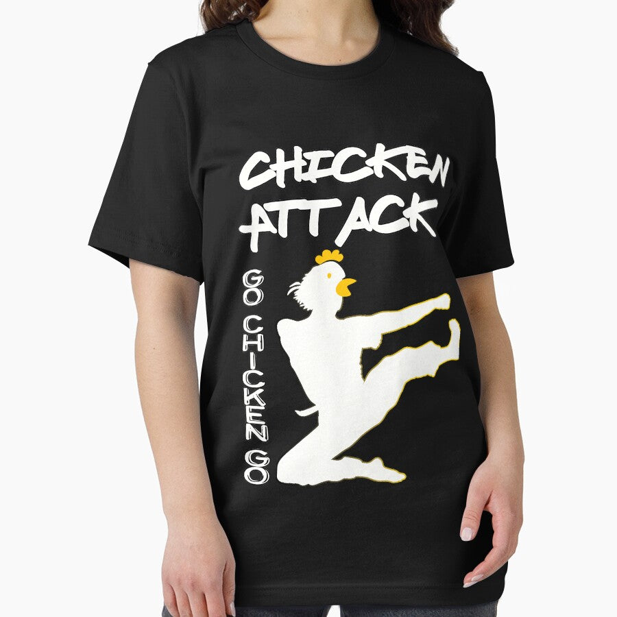 Chicken Attack Go Chicken Go White Ninja Meme by merchhost