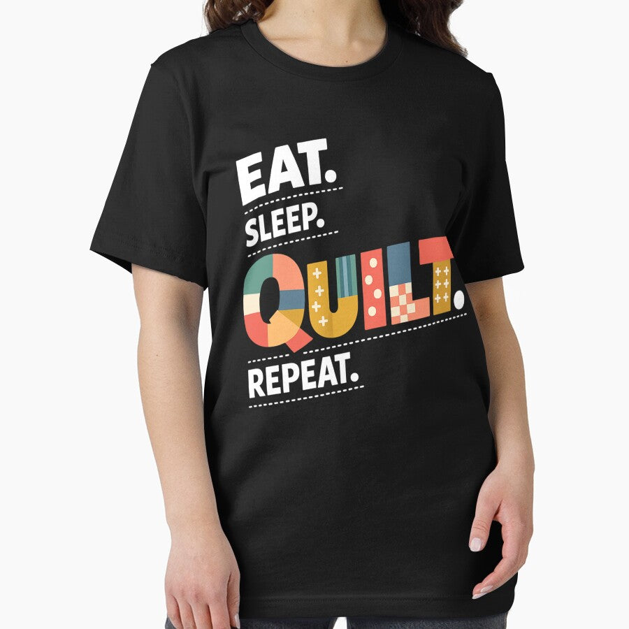 Eat Sleep Quilt Repeat Quilter by FreshVibe Prints