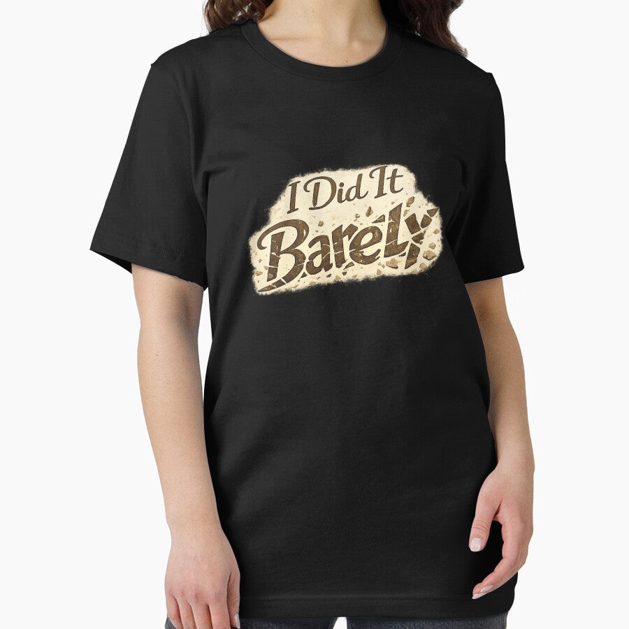 I Did It Barely Graduation Shirt – Funny Anti Motivation Grad Tee 2026 by Final Chance Designs⭐️⭐️⭐️⭐️⭐️