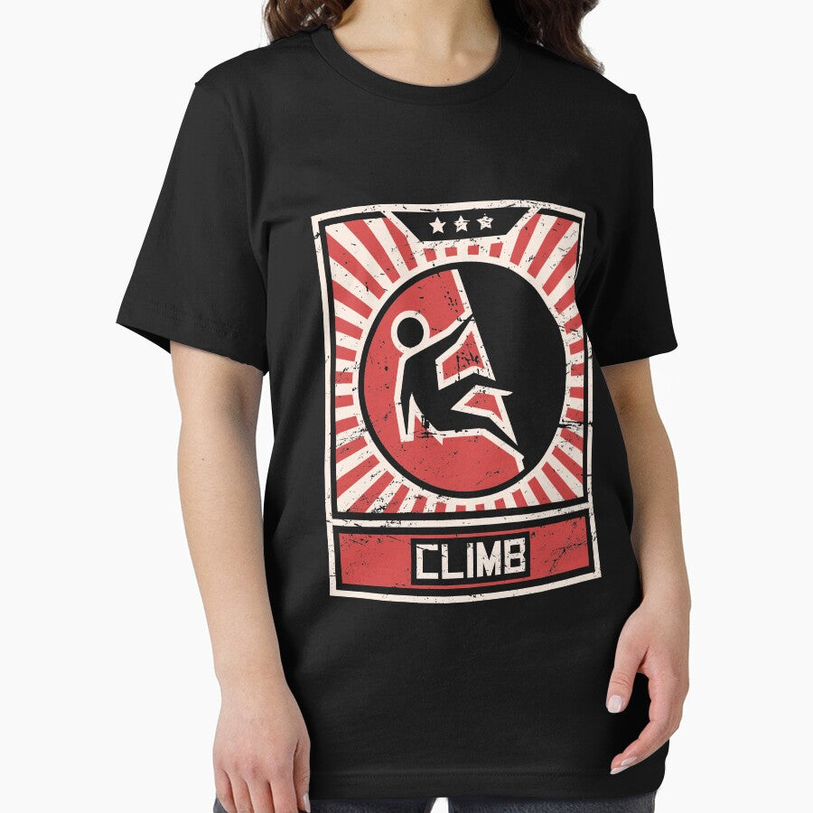 CLIMB - Vintage Style Propaganda Poster by Jam Jar