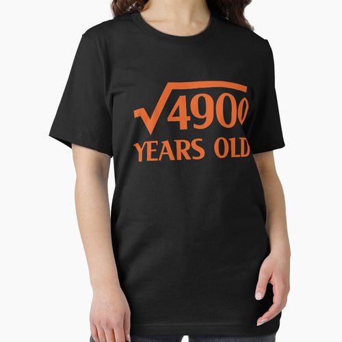 70th Happy Birthday Art 70 Years Old Square Root of 4900 by melsens