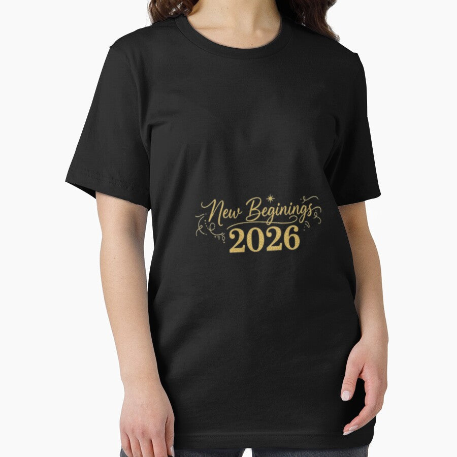 Elegant New Beginnings 2026 T-Shirt | Minimalist New Year Gift by Pixel Palette12