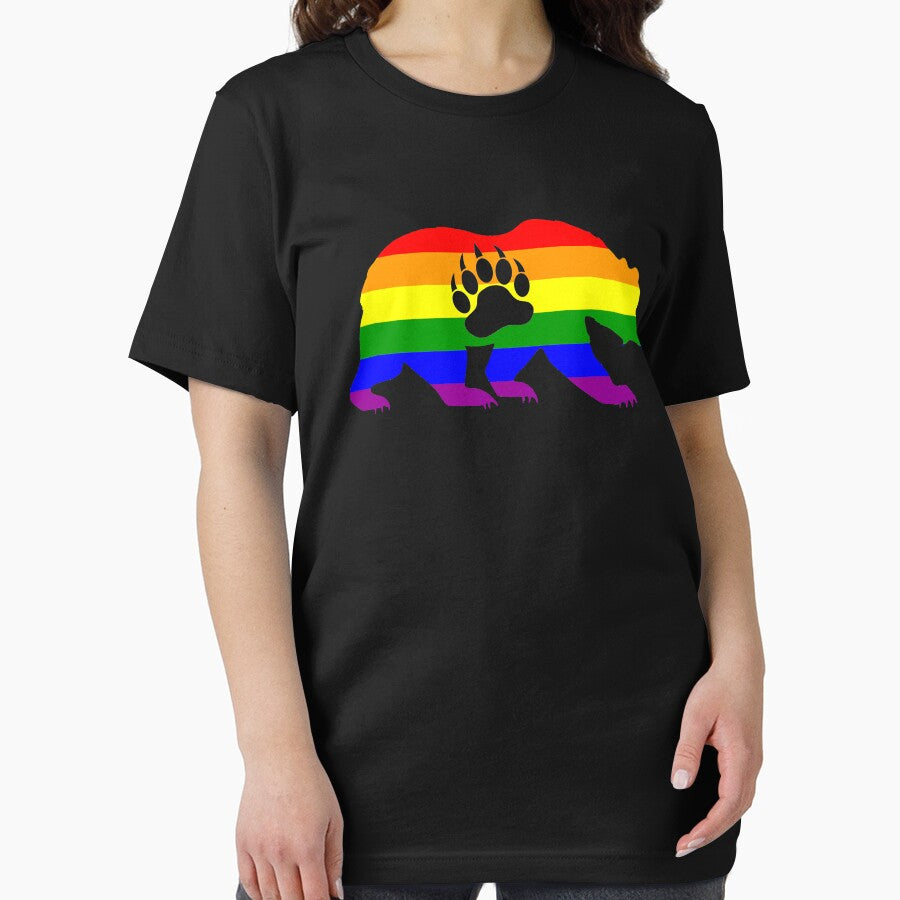 Gay Bear Pride - LGBT Flag Bear Paw by Sleazoid