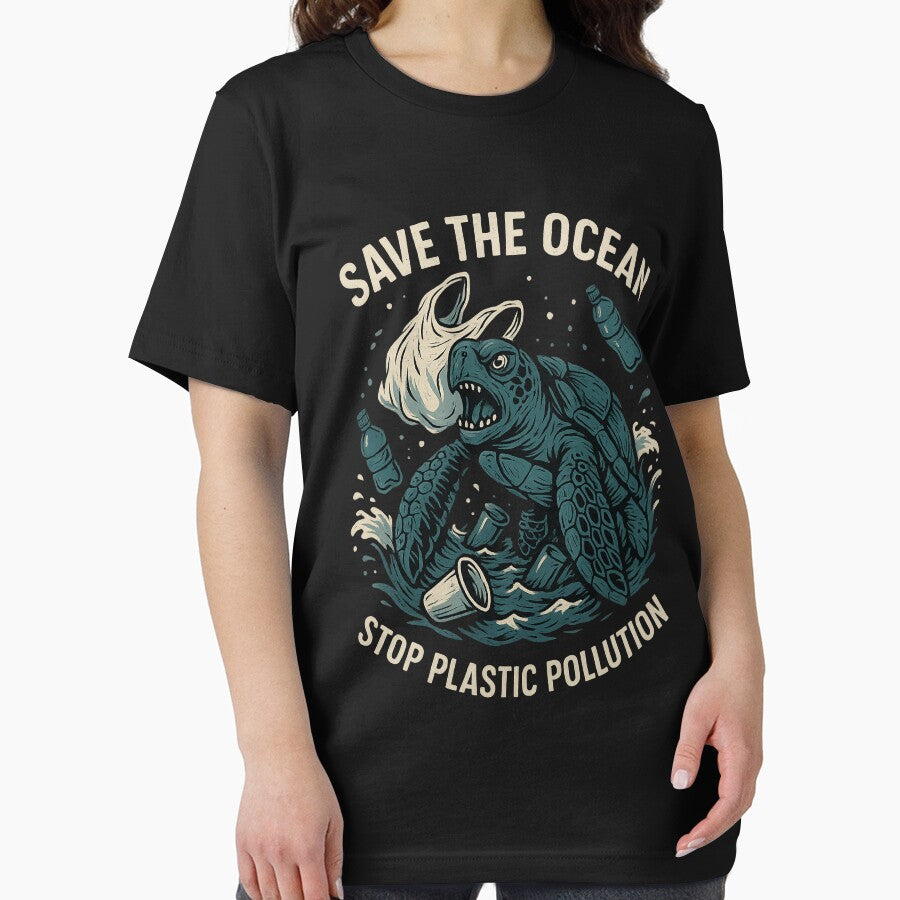 Angry Sea Turtle – Save The Ocean, Stop Plastic Waste by NOTRE-BONHEUR