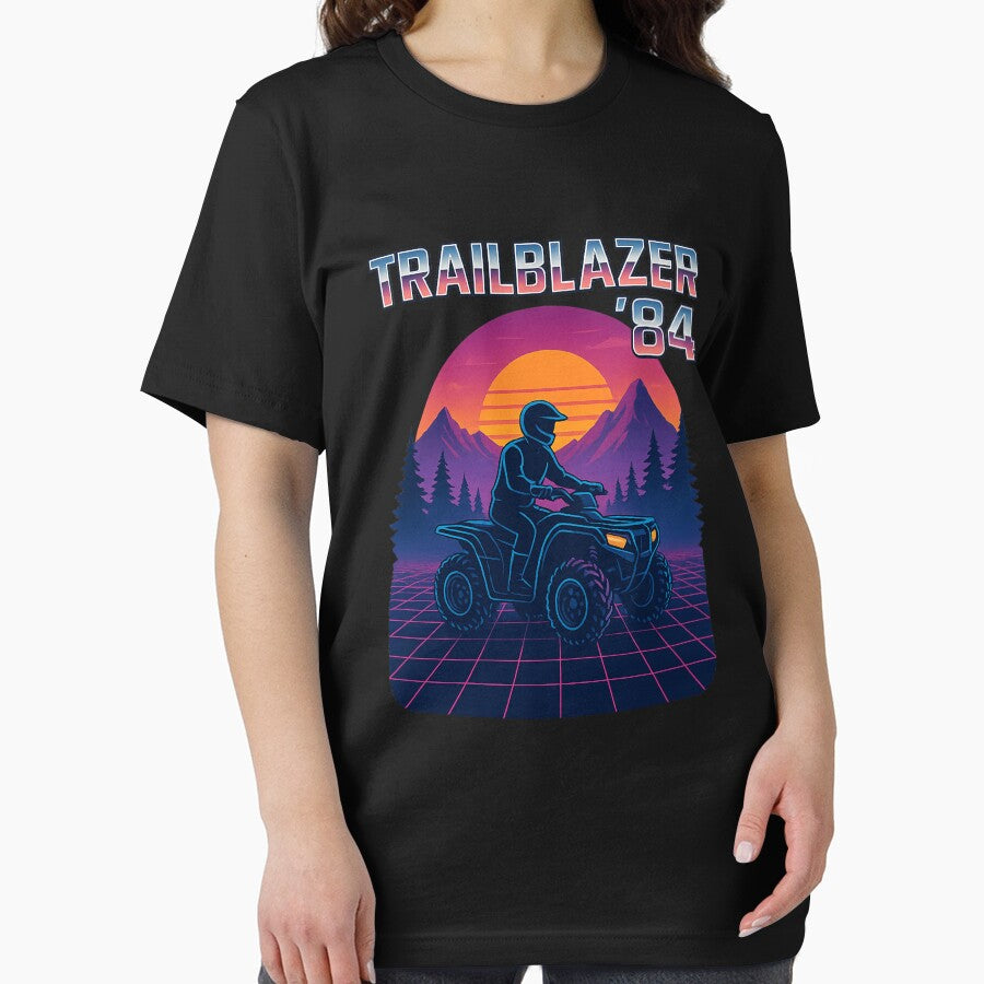 Trailblazer '84 ATV – Retro Synthwave Off-Road T-Shirt by PrintNThreads