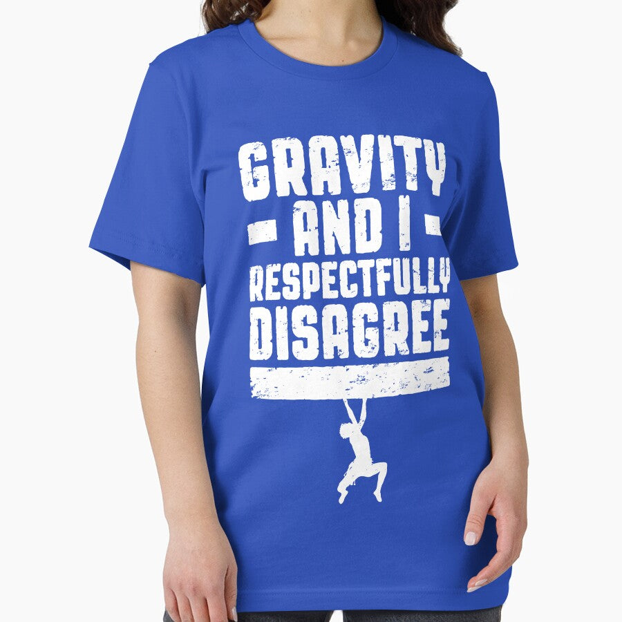 Gravity And I Respectfully Disagree Bouldering Climber Boy by GrandeDuc