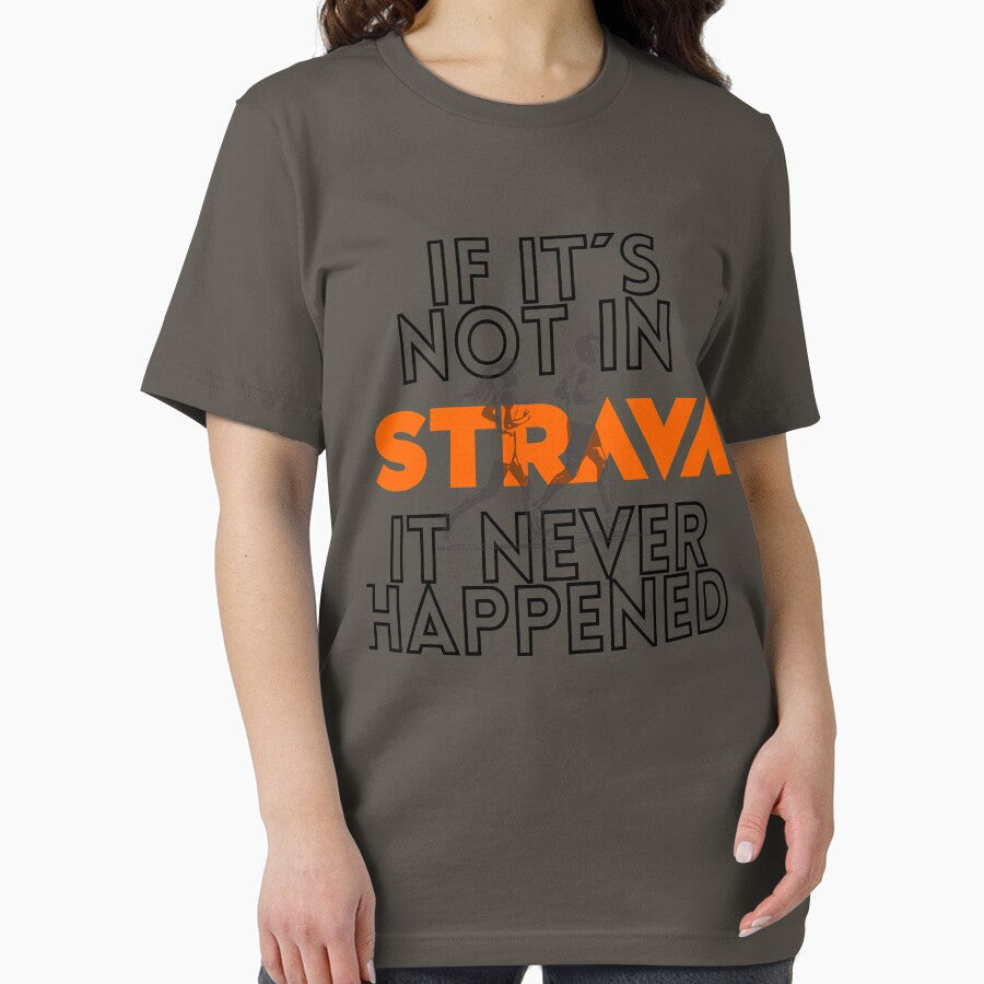 Running t-shirt "Not In STRAVA" by UltraRunners