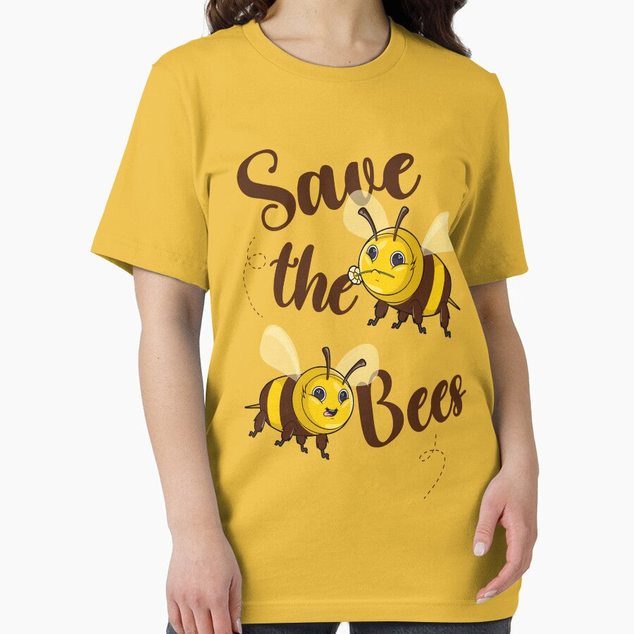 Save the bees - cute save the bees design by messy-nessie