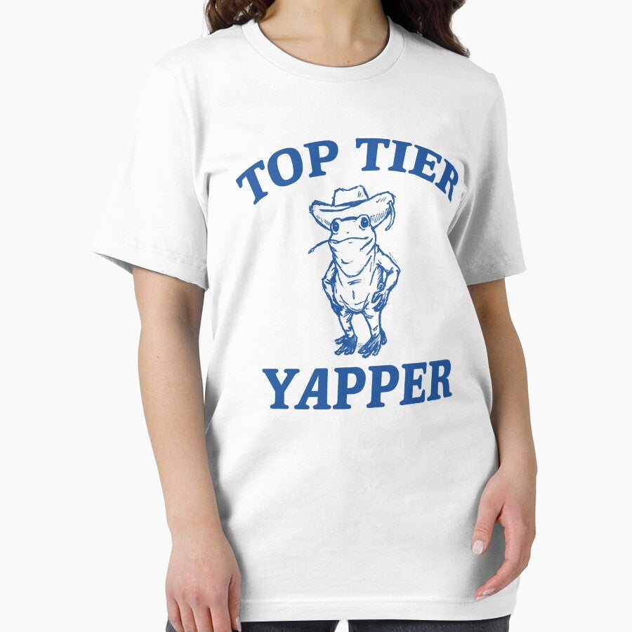 Top Tier Yapper - Retro Cartoon T Shirt, Weird T Shirt, Meme T Shirt, Silly by samidsou