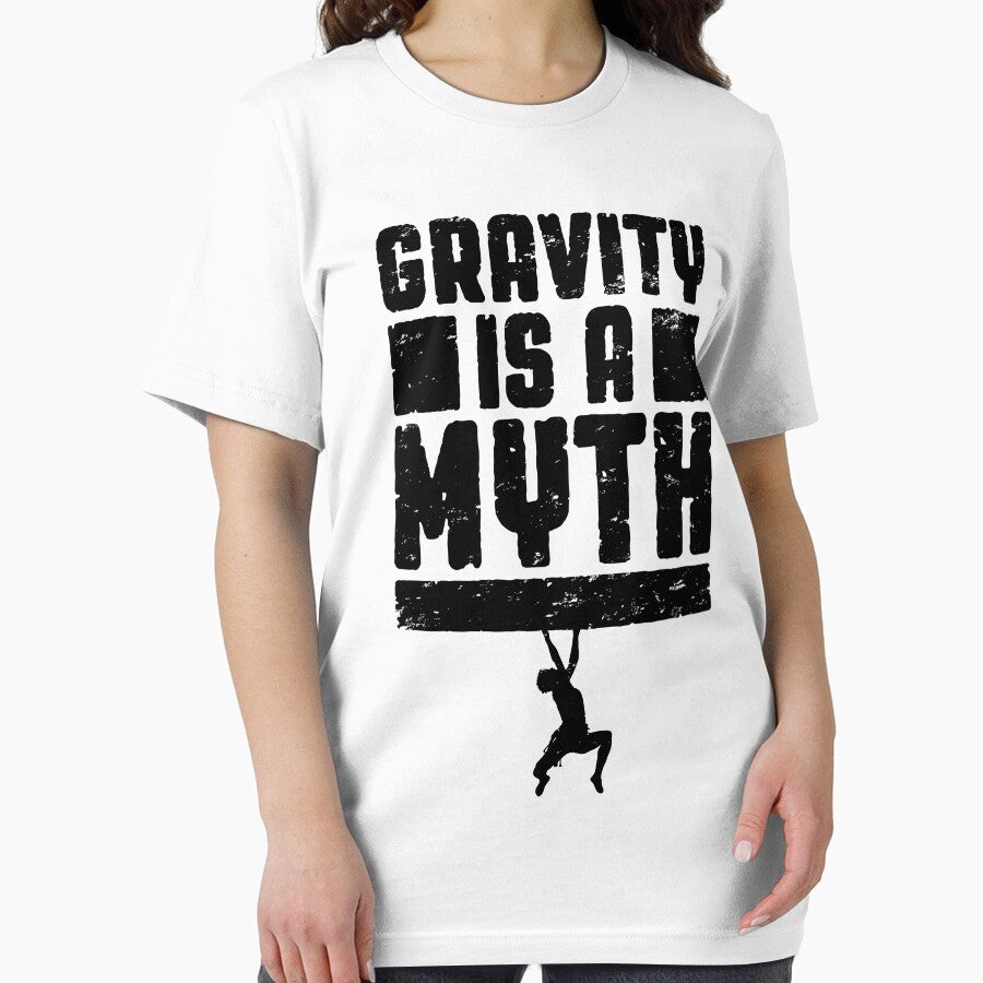 Gravity Is A Myth Rock Climbing Bouldering Climber Boy by GrandeDuc