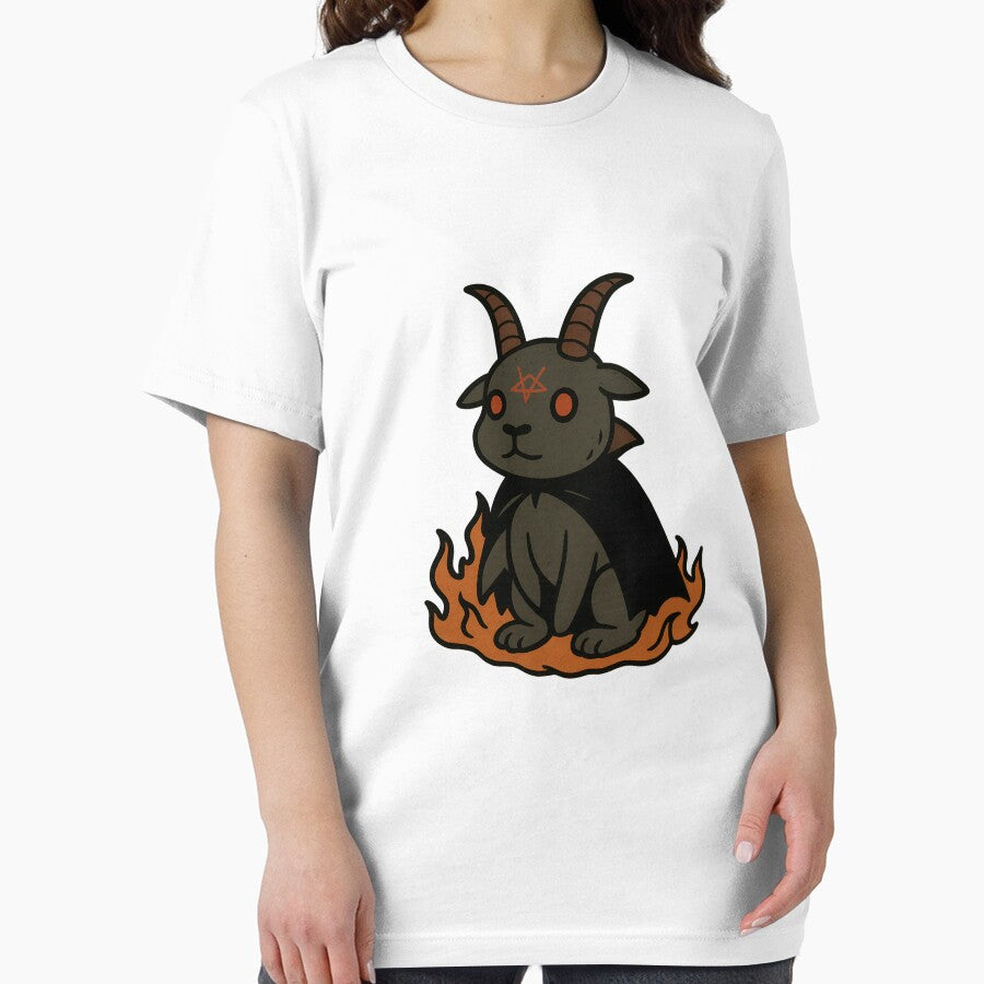 Creepy Devil Goat Halloween Cartoon by Pixcelcosmic