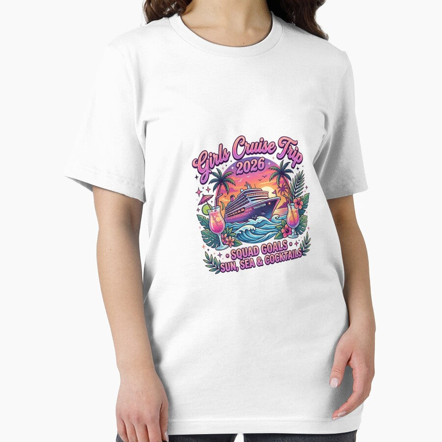 Girls Cruise Trip 2026 T-Shirt | Matching Girls Vacation Cruise Tee by DmaarGroup