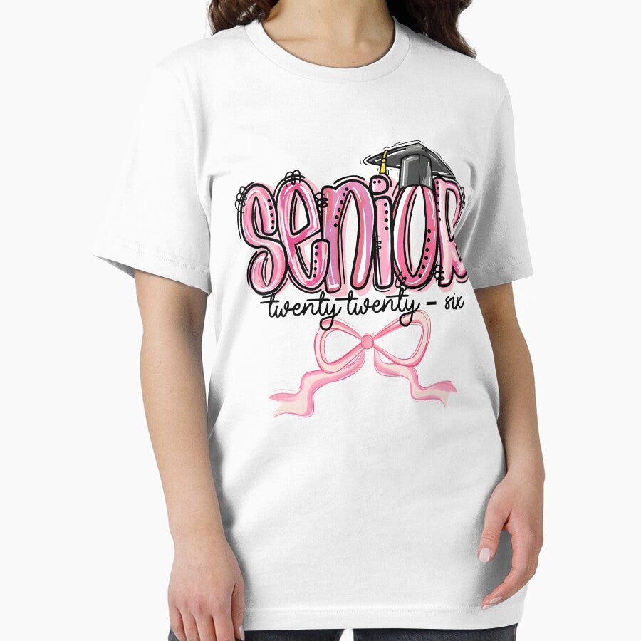 Senior Twenty Twenty-Six Class Of 2026 Pink Bow Graduation by pansak