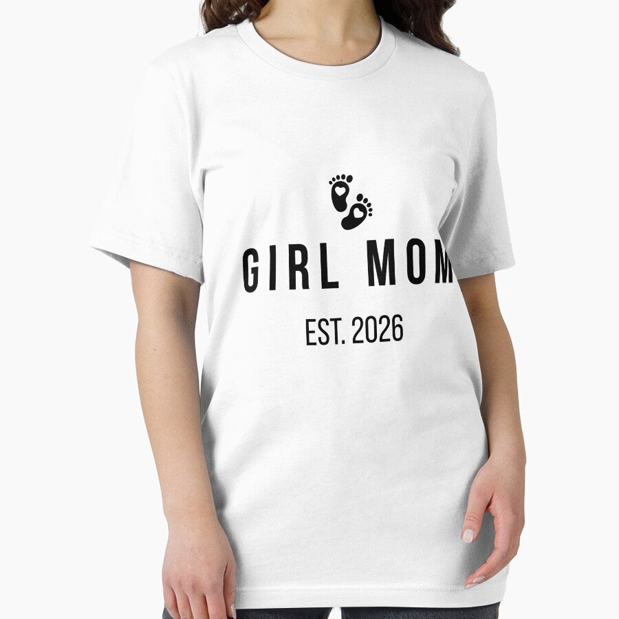 Girl Mom EST 2026 T-shirt by FestivityFinds