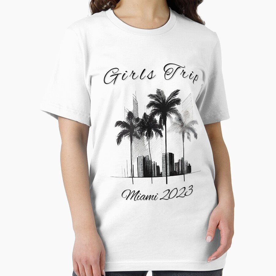 Girls Trip to Miami 2023: Glamorous Miami, Palm Trees, simple design, minimalist shapes with clean lines, modern and elegant look, stylish and classic appeal (3) by TourDePassion